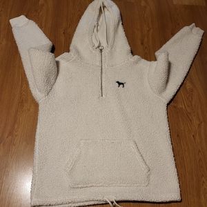 Pink VS Sherpa Hoodie Size XS VGUC